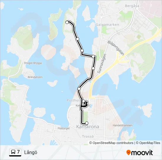 7 Bus Line Map