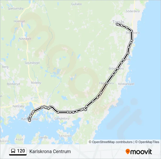120 Bus Line Map