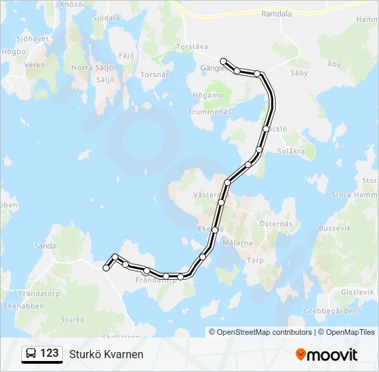 123 Bus Line Map