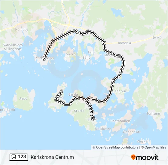 123 Bus Line Map