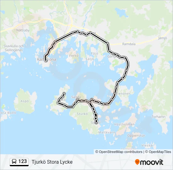 123 Bus Line Map