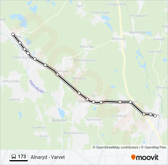 173 Bus Line Map