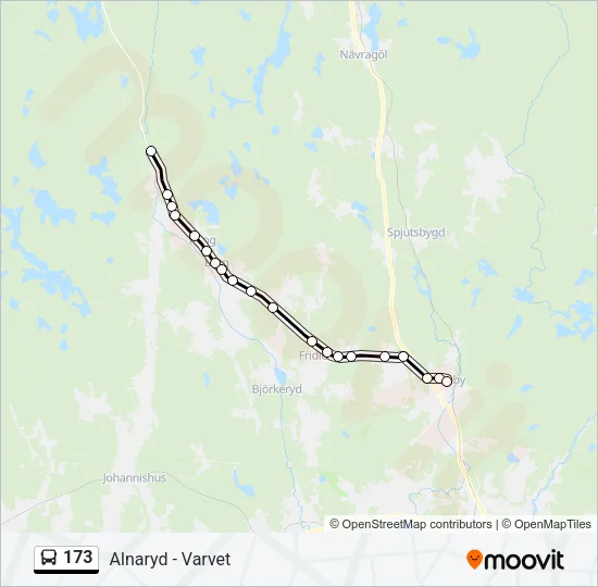 173 Bus Line Map