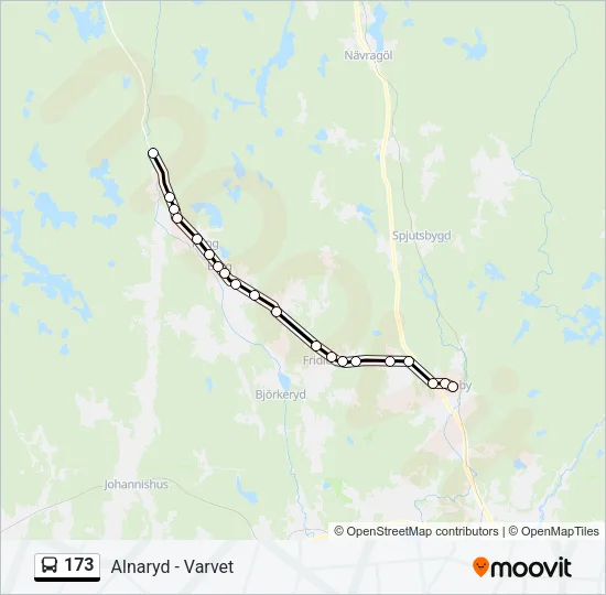 173 Bus Line Map