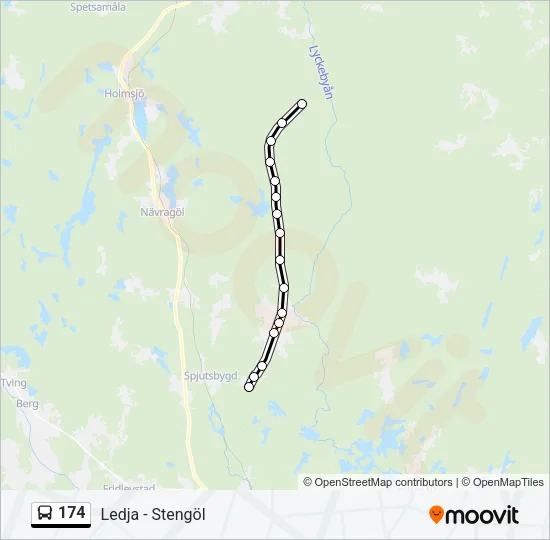 174 Bus Line Map
