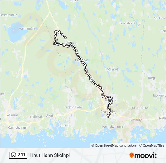 241 Bus Line Map