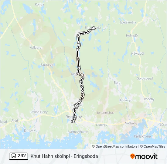 242 Bus Line Map