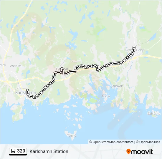 320 Bus Line Map