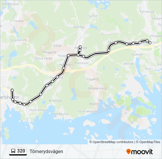 320 Bus Line Map