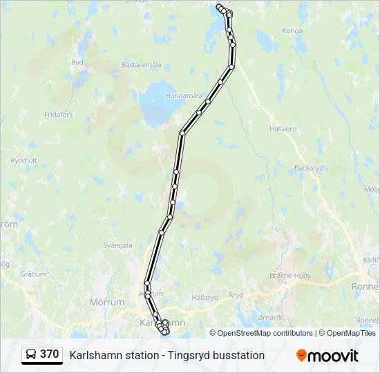 370 Bus Line Map
