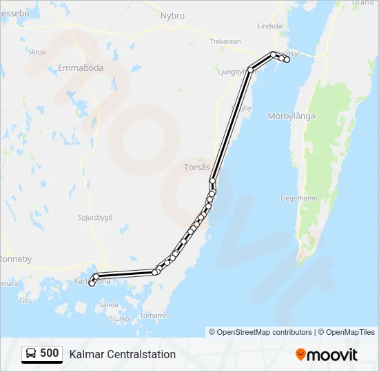 500 Bus Line Map