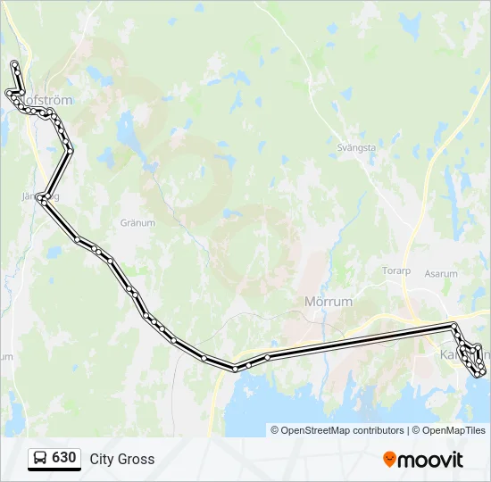630 Bus Line Map