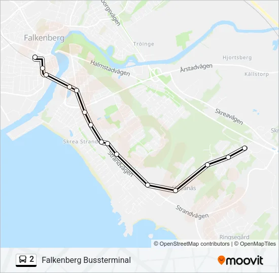 2 Bus Line Map