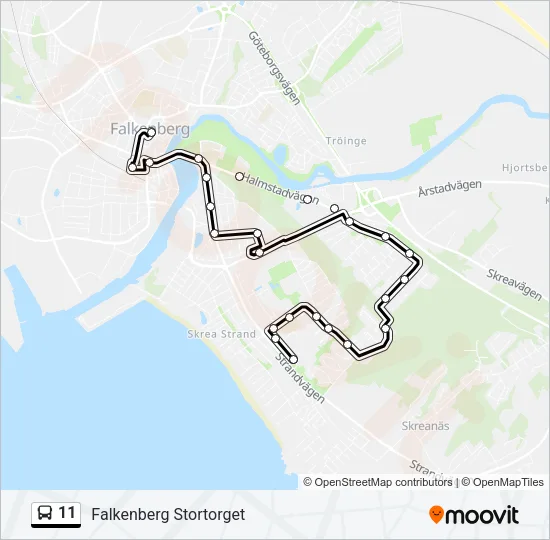 11 Bus Line Map
