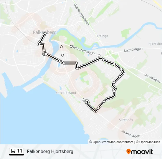 11 Bus Line Map