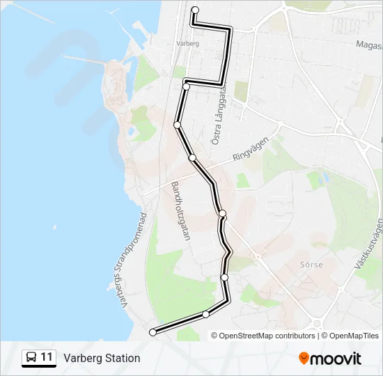 11 Bus Line Map