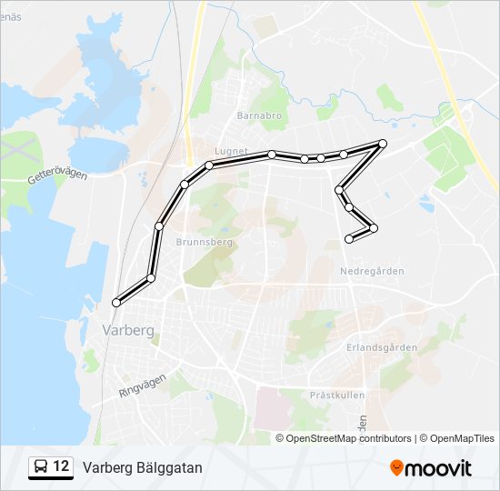 12 bus Line Map