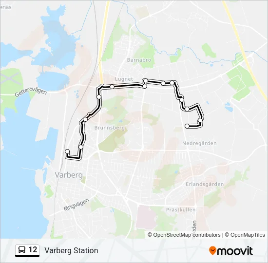 12 Bus Line Map