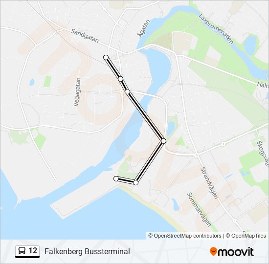 12 bus Line Map