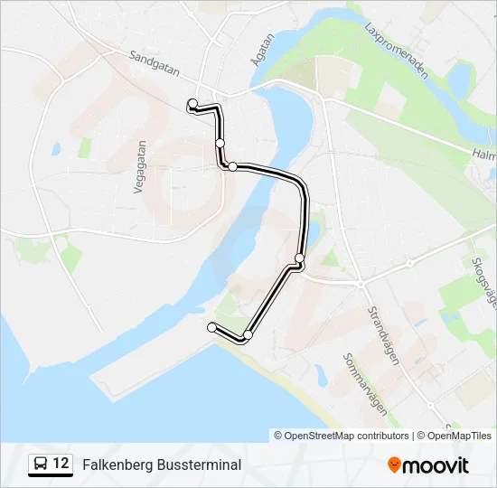12 Bus Line Map