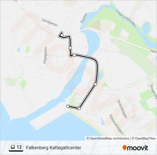 12 Bus Line Map