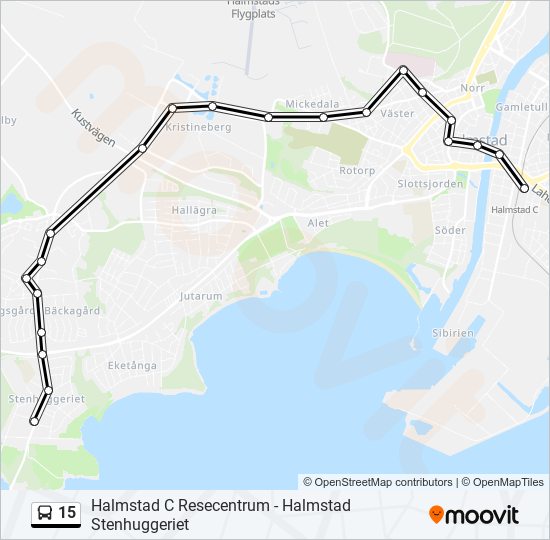 15 bus Line Map