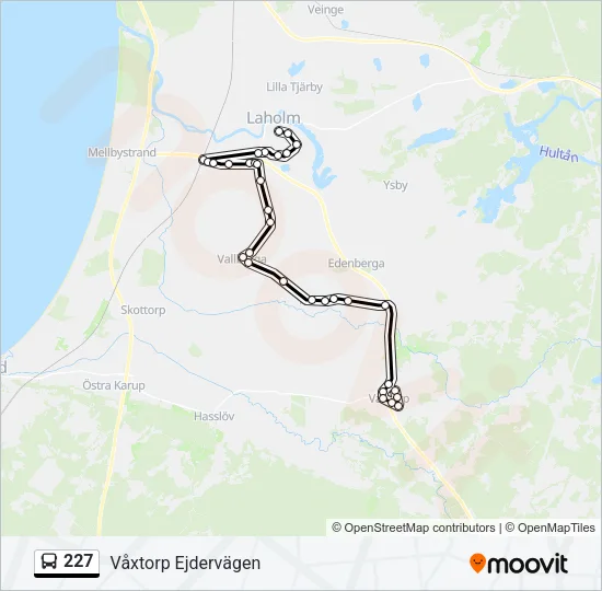 227 Bus Line Map