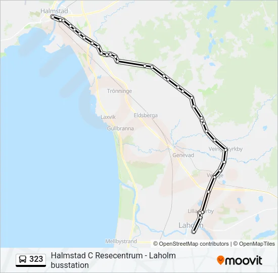 323 Bus Line Map