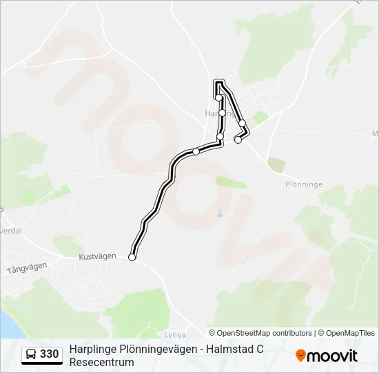 330 Bus Line Map