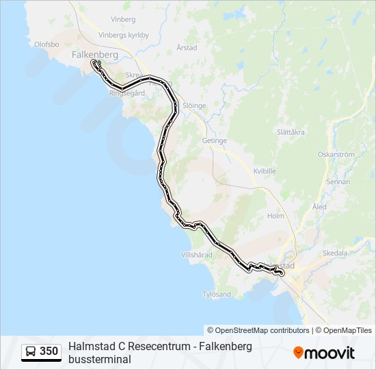 350 bus Line Map