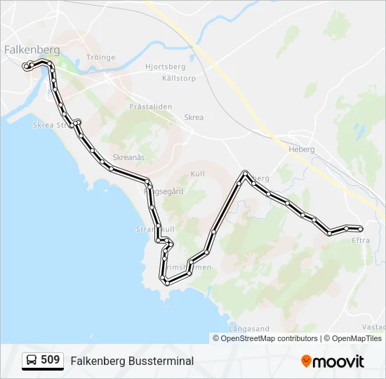 509 Bus Line Map