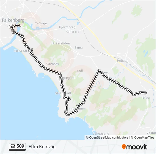 509 Bus Line Map