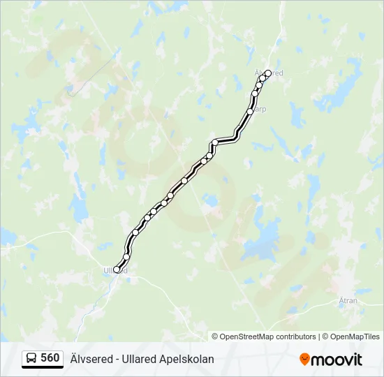 560 Bus Line Map