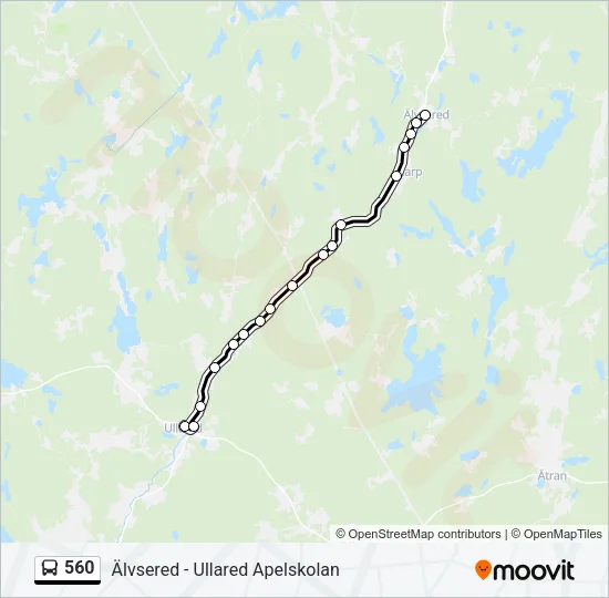 560 Bus Line Map