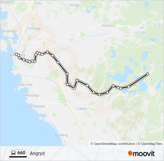 660 bus Line Map