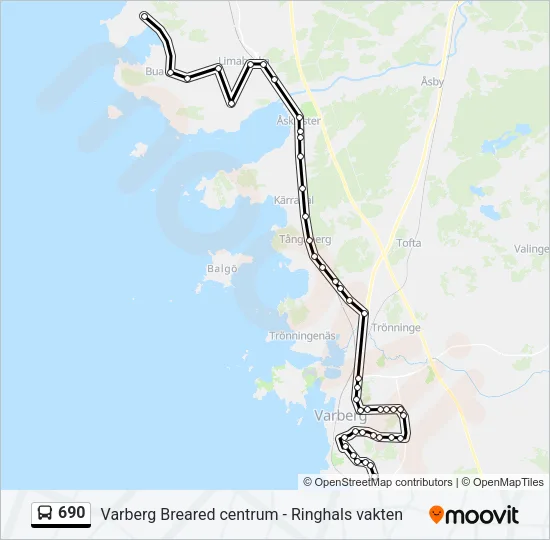 690 Bus Line Map