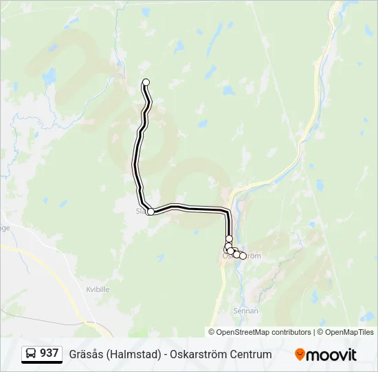 937 Bus Line Map