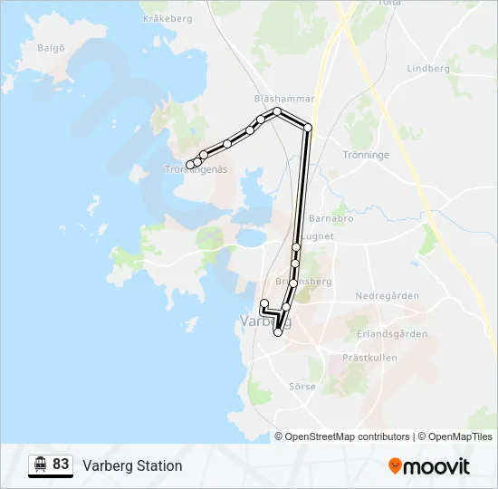 83 Cable Car Line Map