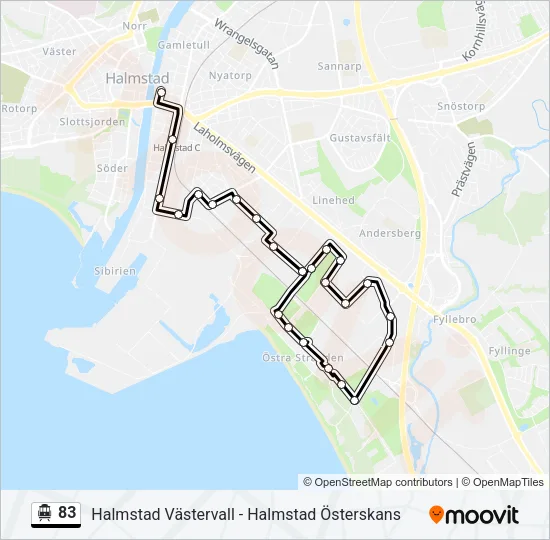83 Cable Car Line Map