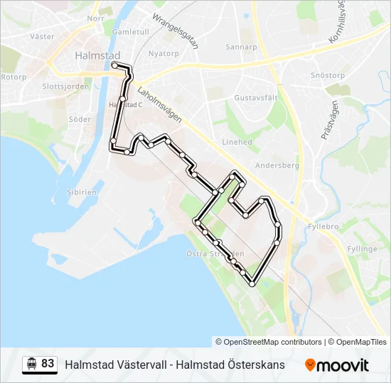 83 Cable Car Line Map