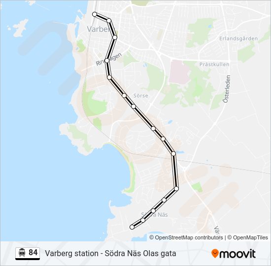 84 cable car Line Map