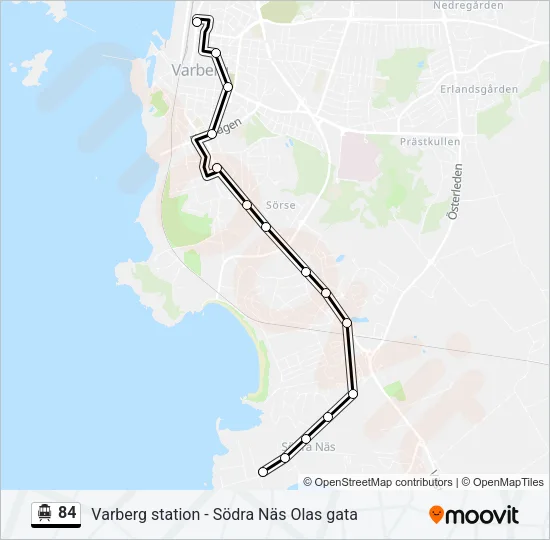 84 Cable Car Line Map