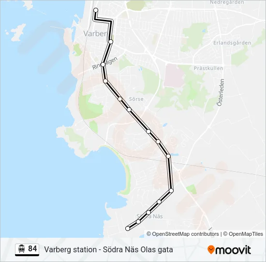 84 Cable Car Line Map