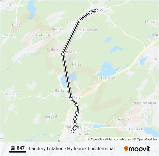 847 Cable Car Line Map