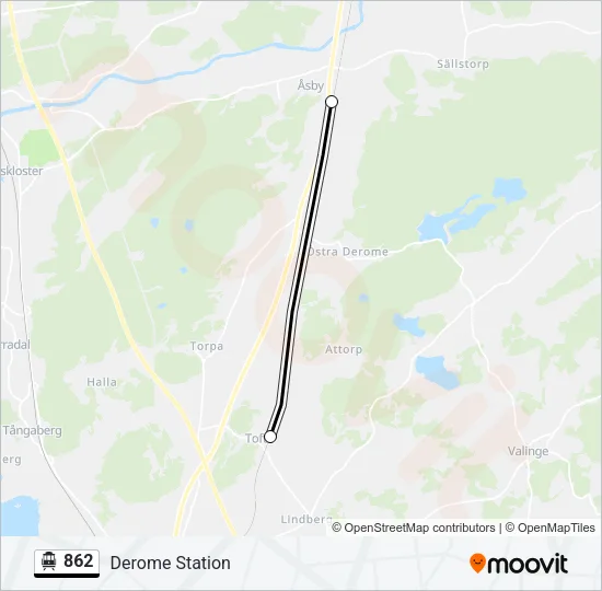 862 Cable Car Line Map