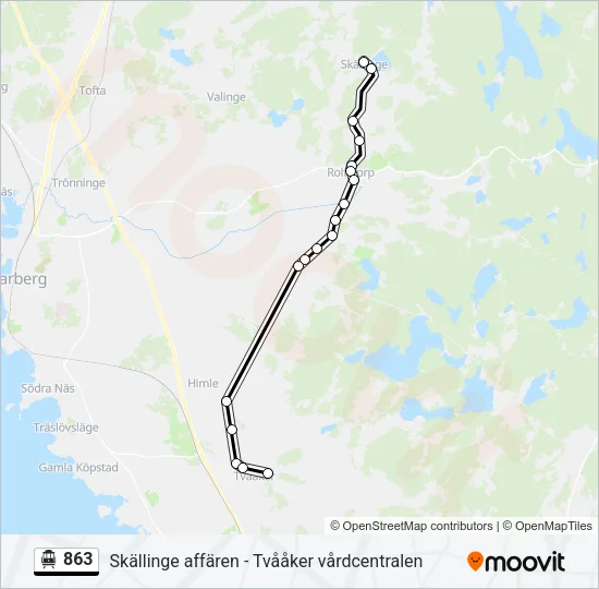 863 Cable Car Line Map