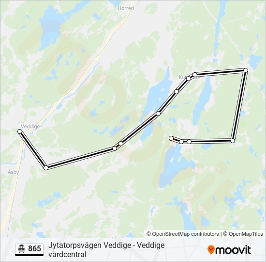 865 cable car Line Map