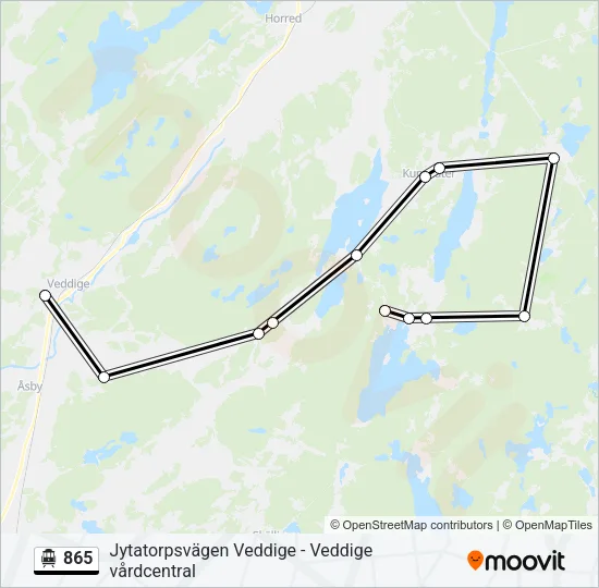 865 Cable Car Line Map