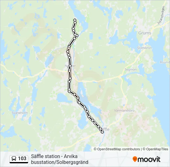 103  Line Map