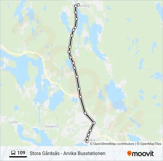 109  Line Map